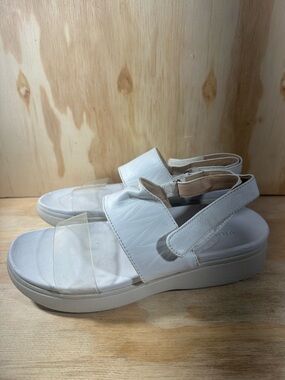 Vionic Karleen White Platform Slingback Sandals  Women’s Size 10